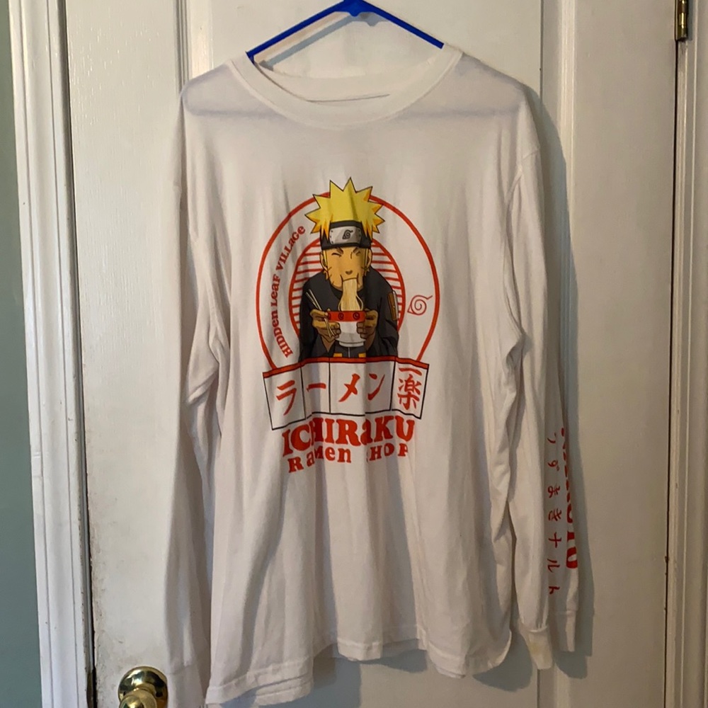 White naruto long sleeve shirt from target